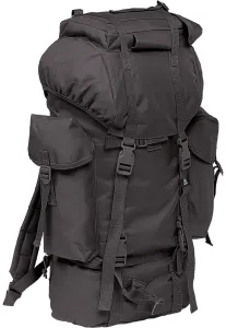 Nylon Military Backpack in Black