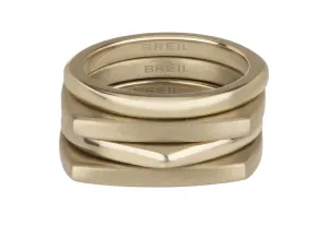 BREIL Moderno set di anelli placcati in oro New Tetra TJ302 57 mm