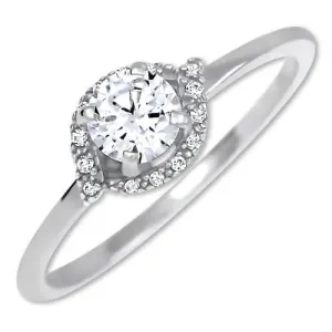 Brilio Affascinante anello di fidanzamento in oro bianco 229 001 00804 07 52 mm