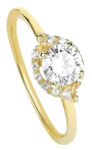 Brilio Affascinante anello di fidanzamento in oro giallo 229 001 00804 50 mm