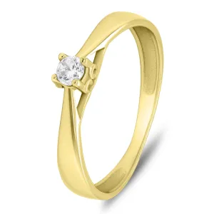 Brilio Affascinante anello di fidanzamento in oro giallo GR114YAU 50 mm