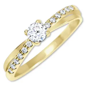 Brilio Affascinante anello in oro con cristalli 229 001 00810 51 mm