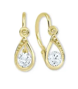 Brilio Splendidi orecchini in oro con cristalli chiari 236 001 01016