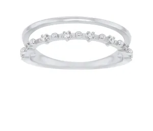 Brilio Silver Affascinante anello in argento con zirconi GR043W 52 mm