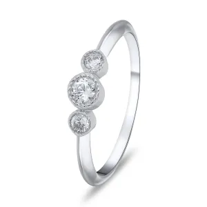 Brilio Silver Affascinante anello in argento con zirconi RI016W 50 mm