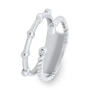 Brilio Silver Affascinante anello in argento con zirconi RI094W 52 mm