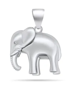 Brilio Silver Affascinante pendente in argento portafortuna Elefante PT73W