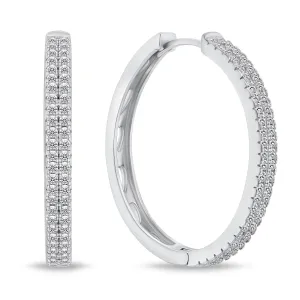Brilio Silver Affascinanti cerchi in argento con zirconi EA770W