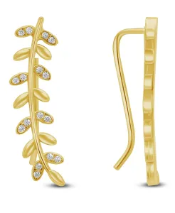 Brilio Silver Affascinanti orecchini placcati in oro con zirconi EA85Y