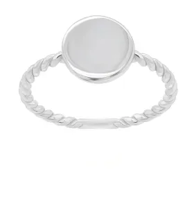 Brilio Silver Anello minimalista in argento GR106W 58 mm