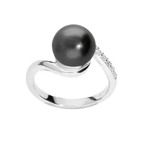 Brilio Silver Elegante anello in argento con vera perla di Tahiti TA/SR05575A 52 mm