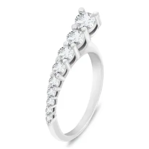 Brilio Silver Elegante anello in argento con zirconi RI119W 50 mm