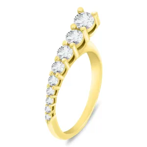 Brilio Silver Elegante anello placcato oro con zirconi RI119Y 52 mm