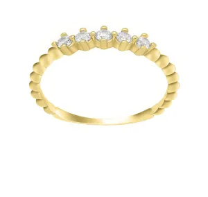 Brilio Silver Incantevole anello placcato oro con zirconi GR122Y 52 mm