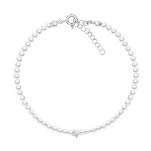 Brilio Silver Incantevole braccialetto di perle Stellina BRC131W