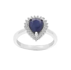 Brilio Silver Lussuoso anello in argento con zaffiro R-FS-5627S 50 mm