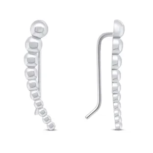 Brilio Silver Minimalisti orecchini lunghi in argento EA80W