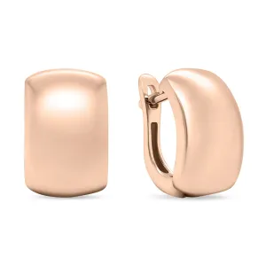 Brilio Silver Moderni orecchini placcati in oro rosa EA673R