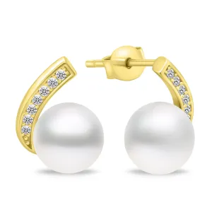 Brilio Silver Orecchini affascinanti in argento con perle EA907Y