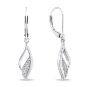 Brilio Silver Orecchini eleganti in argento con zirconi EA739W