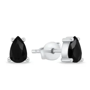 Brilio Silver Orecchini eleganti in argento con zirconi neri EA860WBC