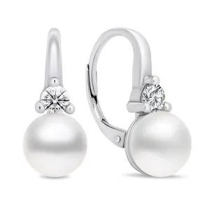 Brilio Silver Orecchini in argento esclusivi con perle e zirconi EA364W