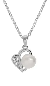 Brilio Silver Romantica collana in argento con vera perla SPD0721A (catena, pendente)