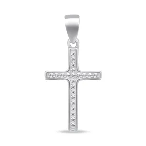 Brilio Silver Scintillante pendente in argento croce CRS024