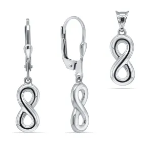 Brilio Silver Set di pendente e orecchini in argento SET200W