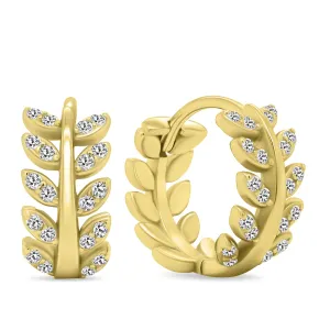 Brilio Silver Splendidi orecchini placcati in oro con zirconi EA480Y