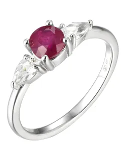 Brilio Silver Splendido anello in argento con rubino Precious Stone SR09031C 56 mm