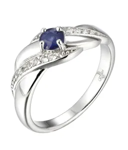 Brilio Silver Splendido anello in argento con zaffiro Precious Stone SR08997B 54 mm