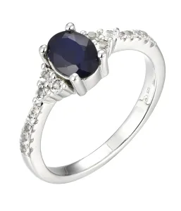 Brilio Silver Splendido anello in argento con zaffiro Precious Stone SRC0203S 52 mm