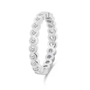 Brilio Silver Splendido anello in argento con zirconi RI050W 50 mm