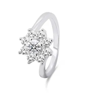 Brilio Silver Splendido anello in argento con zirconi RI053W 50 mm
