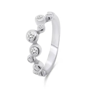 Brilio Silver Splendido anello in argento con zirconi RI060W 52 mm