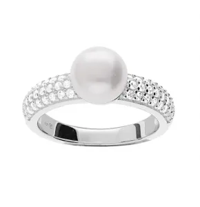 Brilio Silver Unico anello in argento con vera perla SE05811A 52 mm