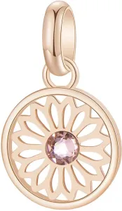Brosway Ciondolo in acciaio placcato in oro rosa Mandala con cristallo Très Jolie BTJM268