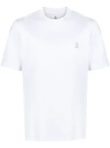 BRUNELLO CUCINELLI - T-shirt In Cotone Con Logo #2968807