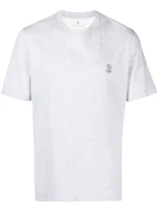 BRUNELLO CUCINELLI - T-shirt In Cotone Con Logo #2968899