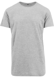Shaped long T-shirt heather grey