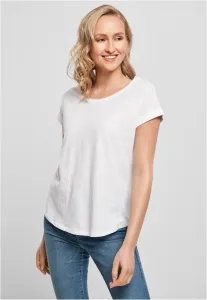 Women's T-shirt Long Slub in white