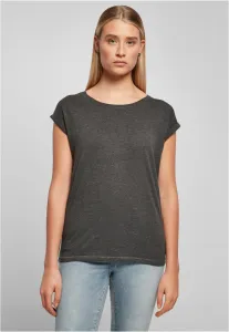 Women's T-shirt with extended shoulder charcoal