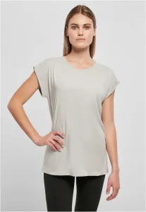 Women's T-shirt with extended shoulder light asphalt