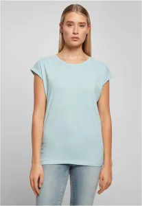 Women's T-shirt with extended shoulder ocean blue