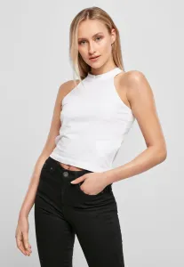 Women's turtleneck with a short top in white