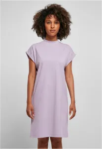 Women's tortoise dress with extended lilac shoulders