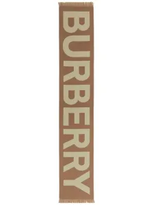 BURBERRY - Sciarpa In Lana Con Logo #3101967