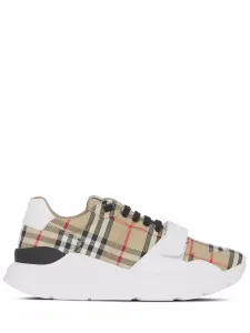 BURBERRY - Sneaker In Pelle Con Motivo Check #1836256
