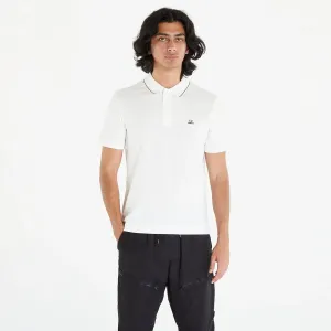 C.P. Company Stretch Piquet Slim Polo Shirt White #2858788
